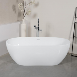 PREMIUM 200 Freistehende Oval-Badewanne L: 169 B: 80 H: 56,5 cm