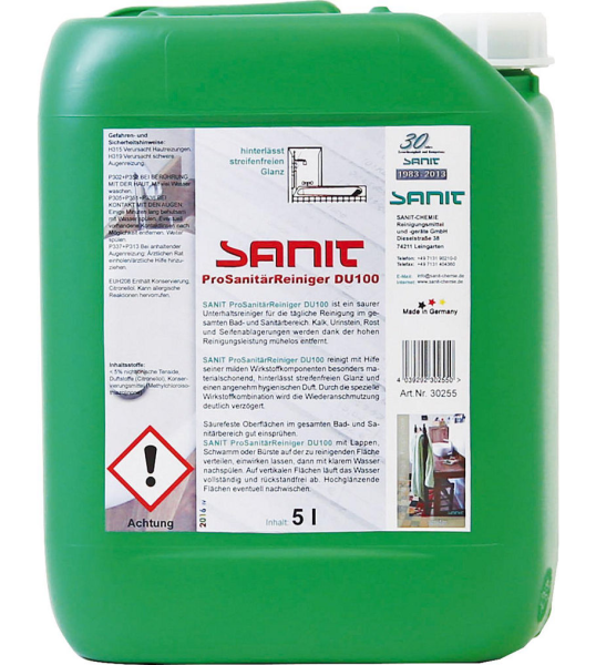 SANIT-CHEMIE ProSanitärReiniger SANIT-CHEMIE DU100, 5l Kanister
