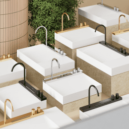 Hansgrohe Avalegra Waschtisch 78x48 cm, mit Thermostatbatterie und Brause, 2 Strahlarten, ohne Überl