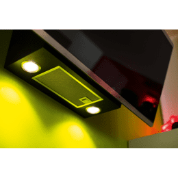 Franke Smart Dunstabzugshaube FPJ 925 V BK/SS, Breite 90 cm, schwarzes Glas/Edelstahl