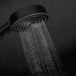 Hansgrohe Pulsify Select S Brauseset mit Thermostat, 3 Strahlarten, EcoSmart, mattschwarz