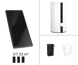 Viessmann Paket Vitosol 200-FM SV2F, 6,9m², TW Vitocell 100-B 400l CVB vitopearlwhite