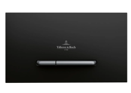 Villeroy & Boch ViConnect - Betätigungsplatte E300, Schwarz Matt/ Chrom matt