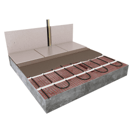 evenes Elektro-Dünnbett Heizmatte, 24,0x0,5m=12,0 m², 1800W