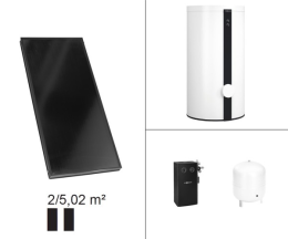 Viessmann Paket Vitosol 200-FM SV2F, 4,6m², TW Vitocell 100-B 400l CVB vitopearlwhite