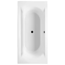 Riho Lima Rechteck-Badewanne, glänzend weiß