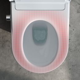 LAUFEN Cleanet Pro Stand-Dusch-WC mit WC-Sitz weiß