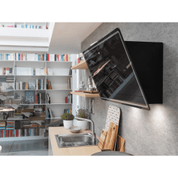 Franke Smart Dunstabzugshaube FPJ 915 V BK/DG A, Breite 90 cm, schwarzes Glas/graue Grafik