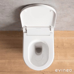 Evineo ineo3 Wand-Dusch-WC soft weiß