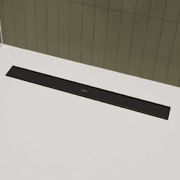 Hansgrohe RainDrain Go Duschrinne 60 cm mit beidseitigem Rost, mattschwarz