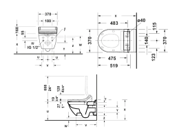 Duravit Elektronischer Bidet-Aufsatz, Softclose, weiß