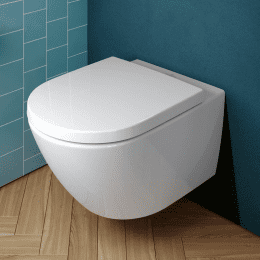 Villeroy & Boch Subway 3.0 Wand-WC mit TwistFlush mit WC-Sitz, mit CeramicPlus, weiß