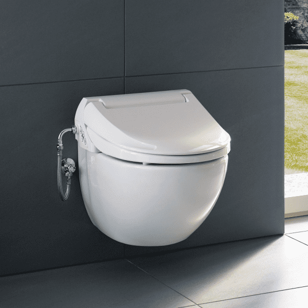 Geberit AquaClean - Dusch-WC 4000 mit WC-Sitz SoftClosing, Rimfree, Alpinweiß