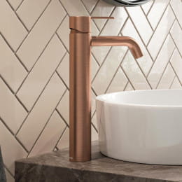 Damixa Silhouet Einhebel-Waschtischarmatur large kupfer gebürstet