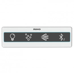 Riho Yukon Easypool 3.0 Raumspar-Whirlpool 160 x 90 cm mit Bluetooth Lautsprecher und LED Farblicht