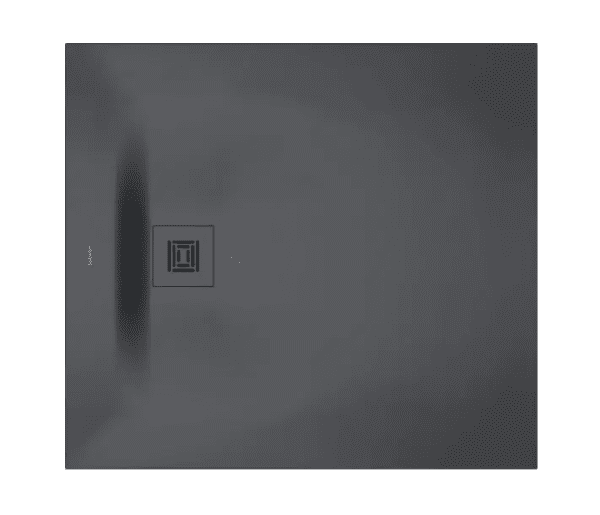 Duravit Sustano Duschtasse 100x90 cm, DuraSolid, dunkelgrau matt