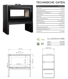 Kaminofen A.Caminetti Tunnel 90 - 6 kW