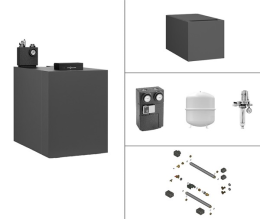 Viessmann Paket Vitoladens 300-C 19kW modulierend vitographite mit Vitocell 100-H CHAA 160