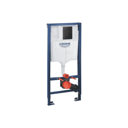 Grohe Rapid SL Vorwandelement für Wand-WC, Betätigungsplatte Phantom Black