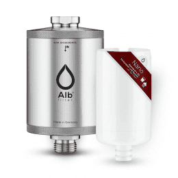 Alb Duschfilter Nano Edelstahl Natur