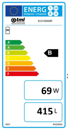 TML Warmwasserspeicher ECO1 400, Edelstahl V4A, mit einem Wärmetauscher, Inhalt 415 L