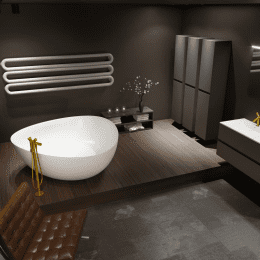 Riho Oviedo 160x160x57/ matt Kein System / freistehende Wanne