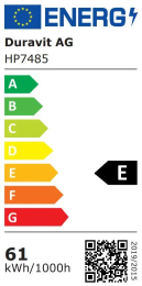 Happy D.2 Plus Spiegel, Durchmesser 700 mm, mit LED-Beleuchtung und Spiegelheizung