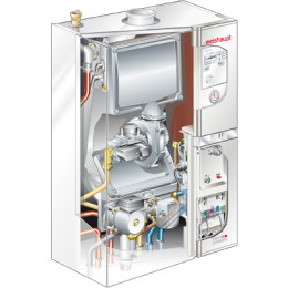 Weishaupt Paket WTC-GW 15-B W, Aufputz Gas-Brennwertgerät