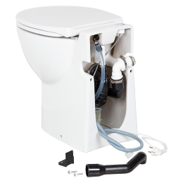 Lomac Kompakt WC Lomac Gestolette 1010 mit Hebeanlage und autom. Spülung inkl. Sitz mit Absenkaut.