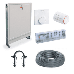 Viessmann Etagenpaket Fußbodenheizung Tackersystem bis 120 m²