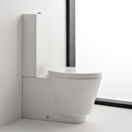 Scarabeo Wish Monoblock Stand-Tiefspül-WC für Kombination weiß, mit BIO System Beschichtung