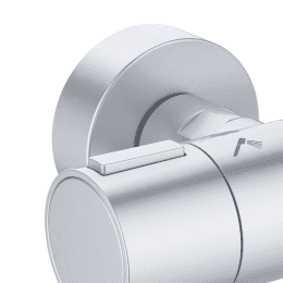 Ideal Standard ALU+ Brauseset mit Thermostat, Durchmesser 26 cm, 2 Strahlarten, Silber