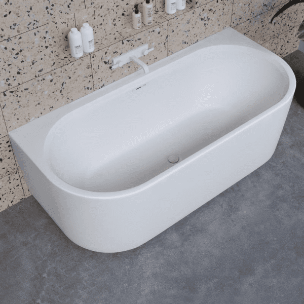 Riho Valor Back2Wall Solid Surface Badewanne 180 x 80 cm