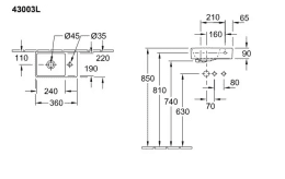 Villeroy & Boch Avento Handwaschbecken Compact 36x22 cm ohne Überlauf Hahnloch rechts, Alpinweiß