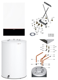 Viessmann Paket Vitodens 200-W B2HH 19 kW 7" Display mit Vitocell 100-W CUGB 150L