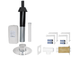 SKOBERNE Grundpaket Porifix, Flachdach, DN 60/100, 0,4m