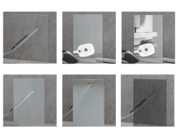 Artweger Prestige Pendeltür zu Seitenwand Höhe 2000 mm