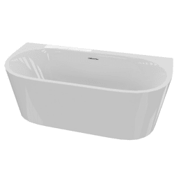 Premium Pure 1700 Freistehende Badewanne an Wand 170x82x60 cm