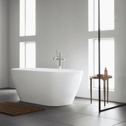 Duravit D-Neo freistehende Badewanne, oval 600x750 mm weiß matt