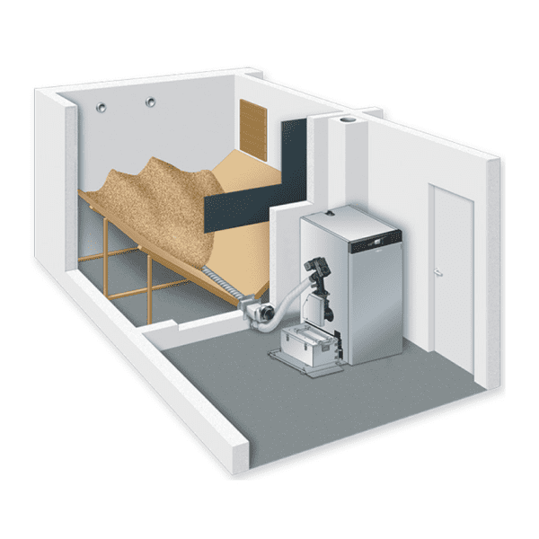 Viessmann Raumentnahme flexible Zuführschnecke 4m Tiefe 6,4m