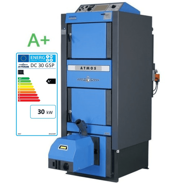 Atmos Kombikessel DC 30 GSP Holz/Pellet Kessel mit Pelletbrenner A 25 GS