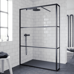 Riho Grid 402 feste Duschwände aus Klarglas für Walk-In-Dusche 200 cm Höhe