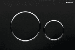 Geberit Sigma20 Betätigungsplatte SIGMA20, schwarz / chrom