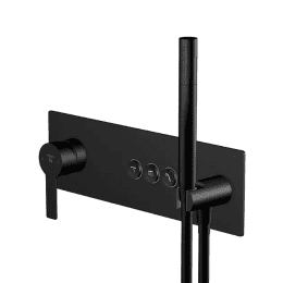 Steinberg 390 Unterputzarmatur für 3 Verbraucher, mit Körper, schwarz