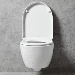 Geberit iCon NEU Wand-WC-SET ohne Spülrand mit WC-Sitz mit Absenkautomatik weiß, mit KeraTect