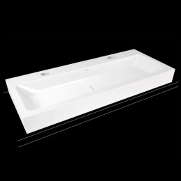 Kaldewei Cono Doppelwaschtisch mit Steinberg 160 Armaturen