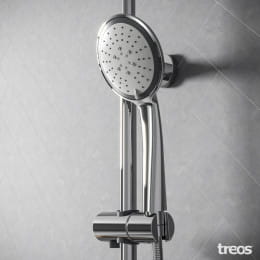 Treos Serie 191 Thermostat-Duschsystem, für Wandmontage