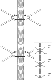 Weishaupt Abstandhalter PP DN80 für Glatt- und Flexrohr