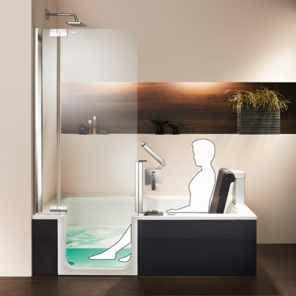 Artweger Artlift links mit Hebesitz 1600x750x2110mm MH/EK/VC