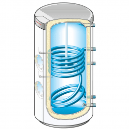 Weishaupt Trinkwasserspeicher WAS 400-2 weiß mit 2 Revisionsöffnungen